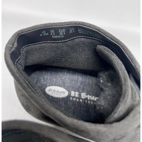 Dr. Scholls Womens 8.5M Dakota Adjustable Tasseled Round Toe Wedge Booties Gray - Picture 9 of 10